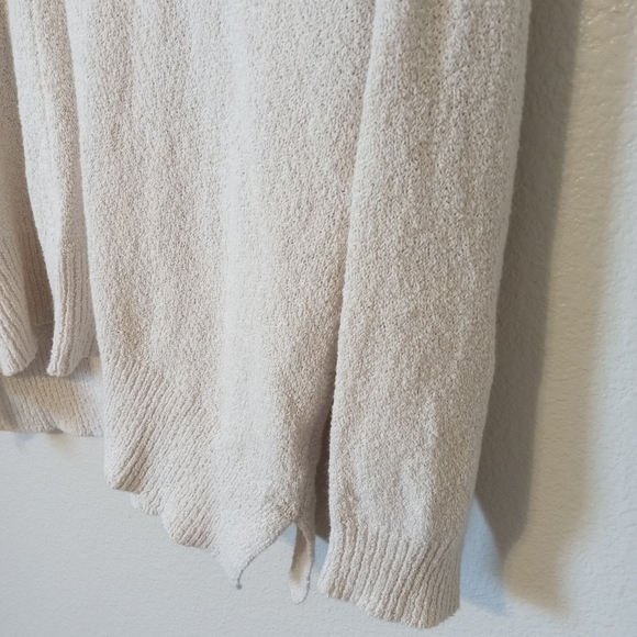 LiLLA P cashmere cotton soft cozy chunky long sleeve pullover sweater - Picture 7 of 10